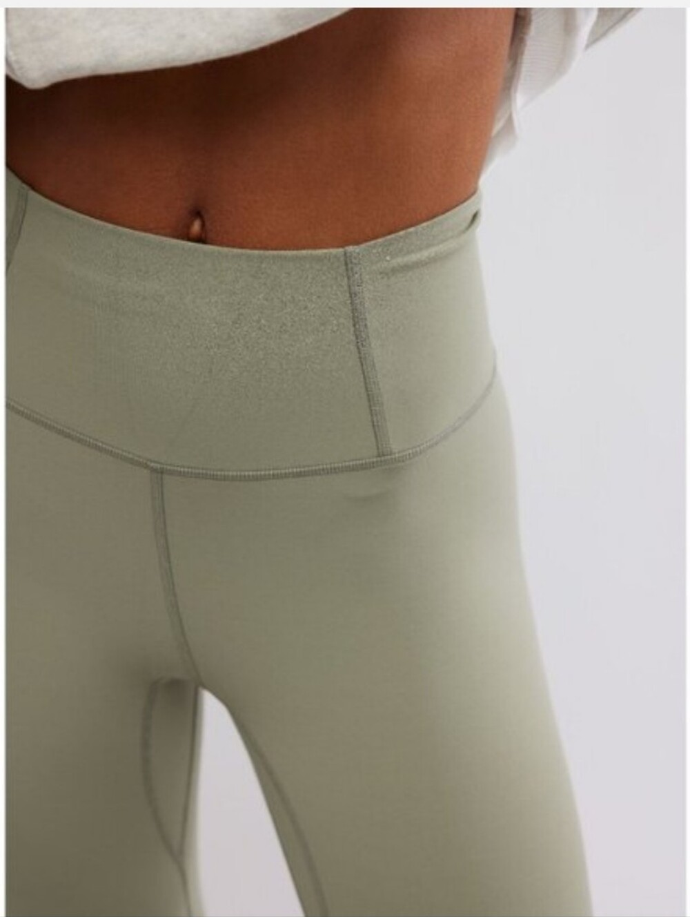 FP Movement by Free People Never Better Sage Stone Capri Leggings - Picture 7 of 10